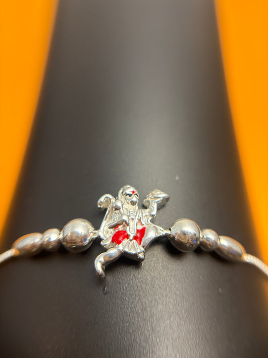 92.5 Silver Hanuman Bracelet