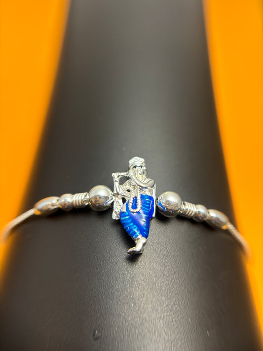 92.5 Silver Krishna Bracelet