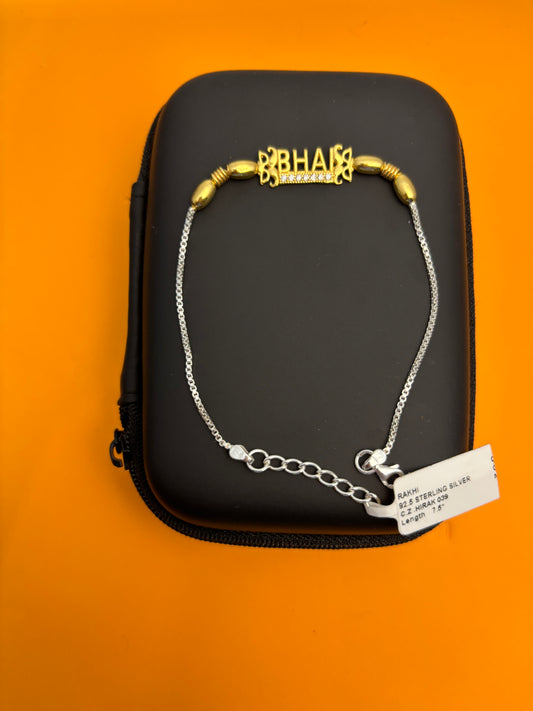 92.5 Silver 'Bhai' Bracelet