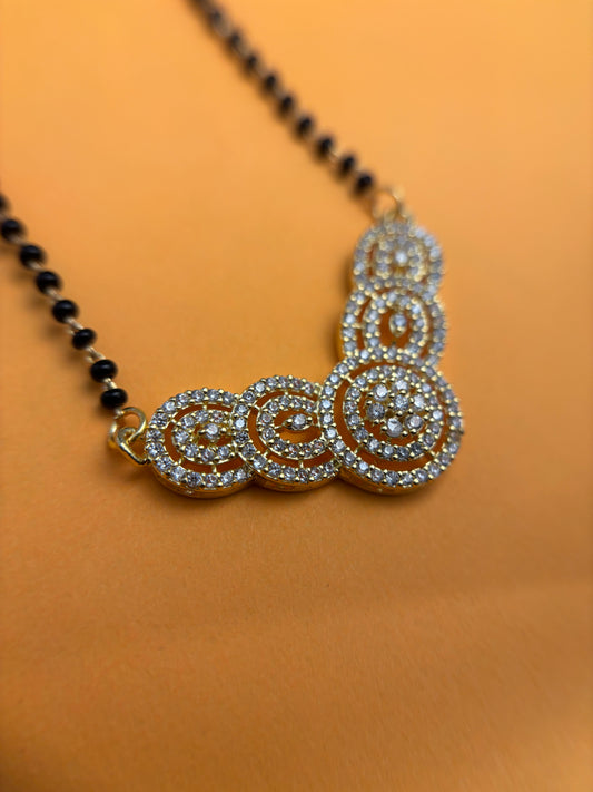 92.5 Silver Quintessence Circles Mangalsutra