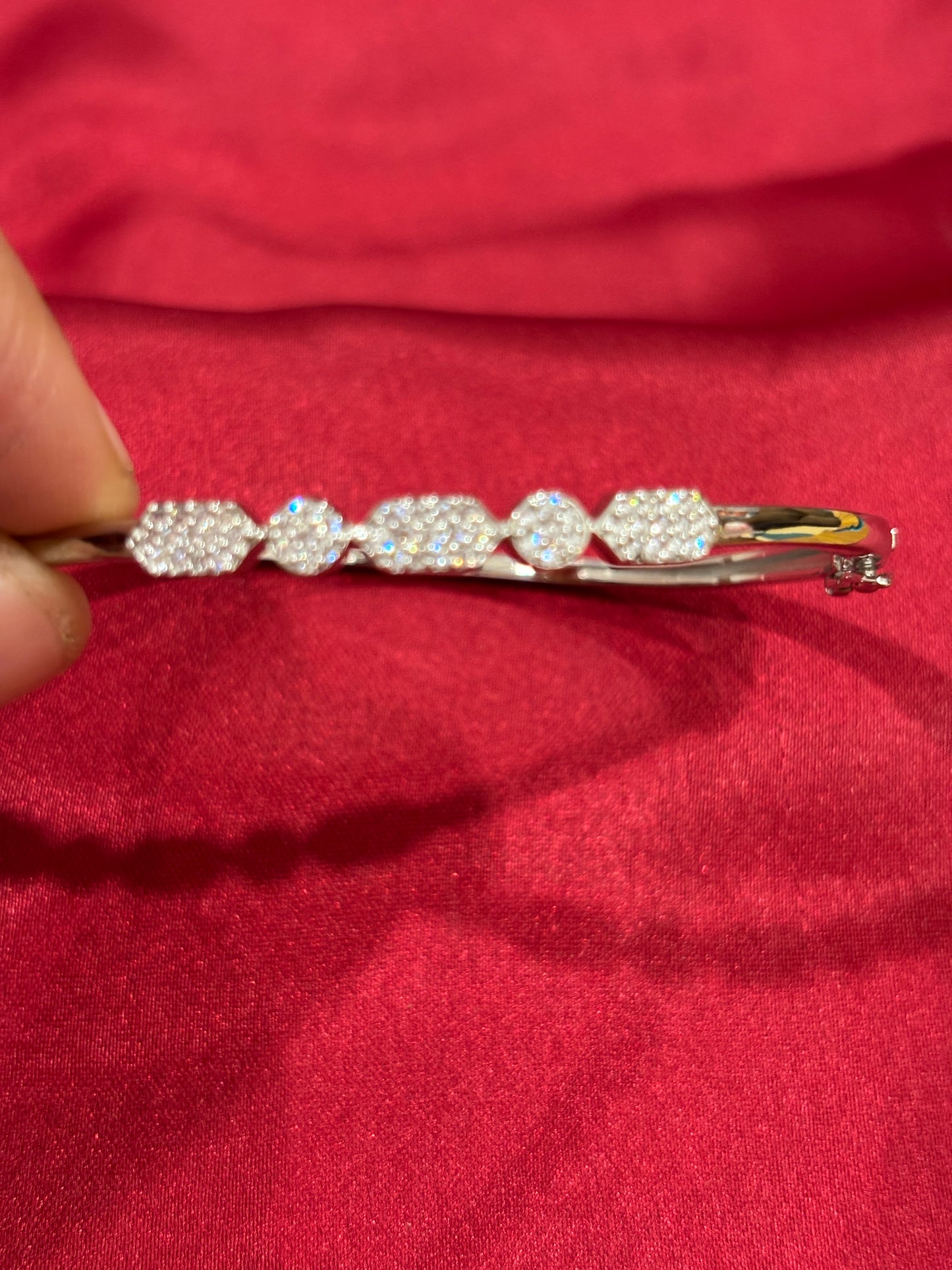 92.5 Silver Women Kada Bracelet Light weight Model 1
