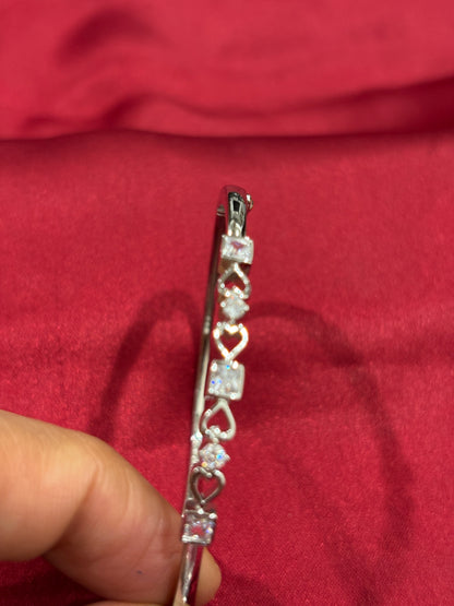 92.5 Silver Women Kada Bracelet Light weight Model 2