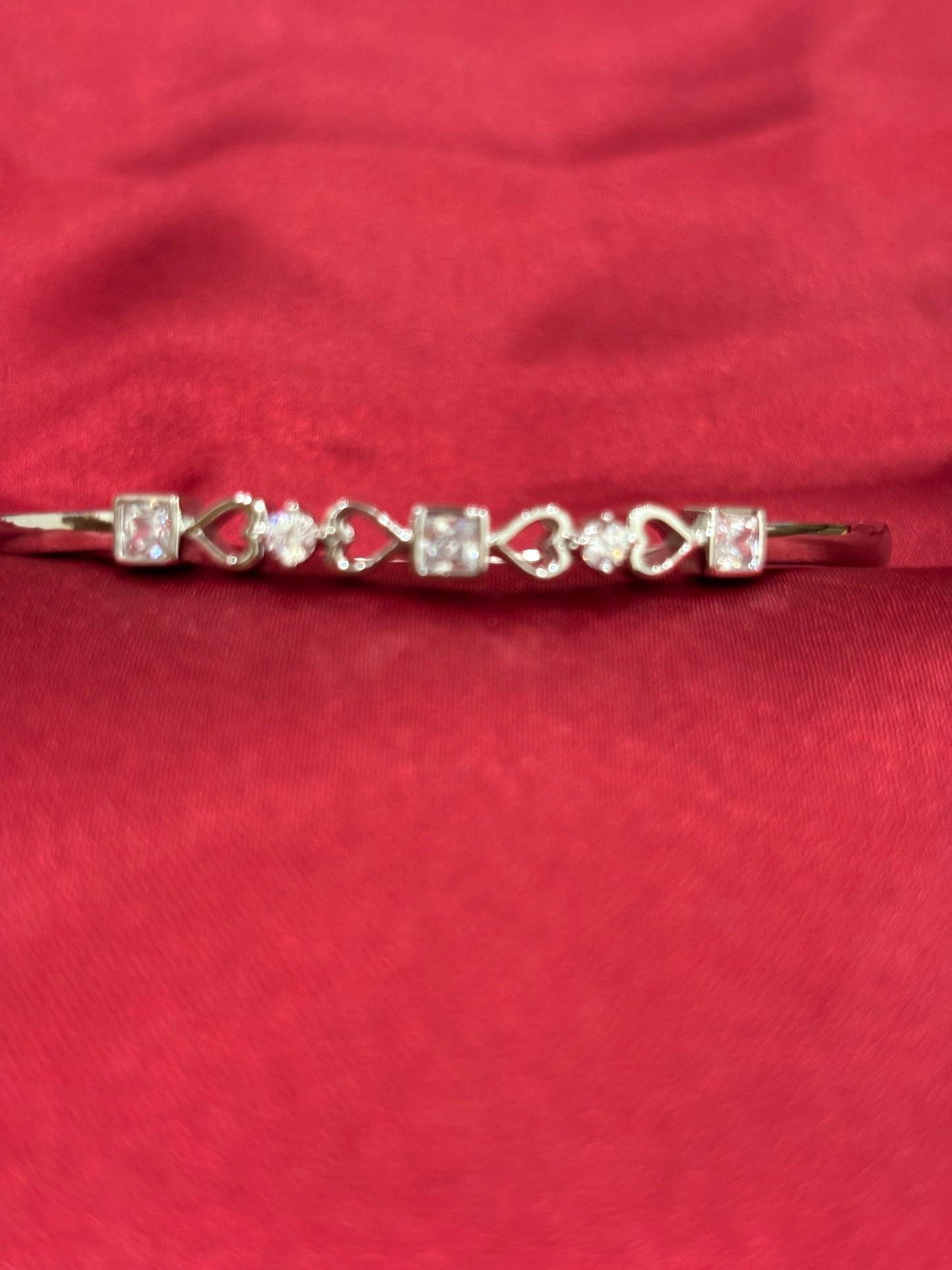 92.5 Silver Women Kada Bracelet Light weight Model 2