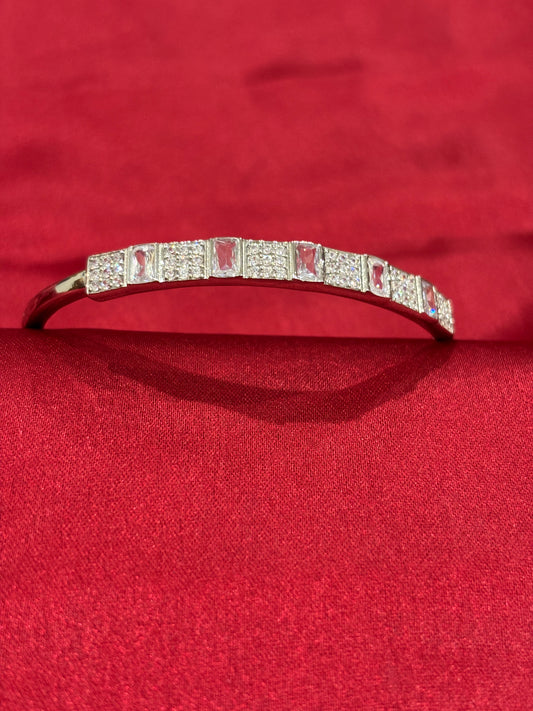 92.5 Silver Women Kada Bracelet Light weight Model 3