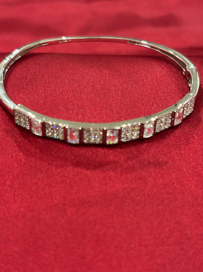 92.5 Silver Women Kada Bracelet Light weight Model 3