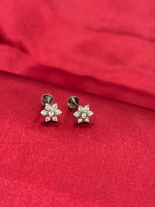 92.5 Silver small size earrings model 4