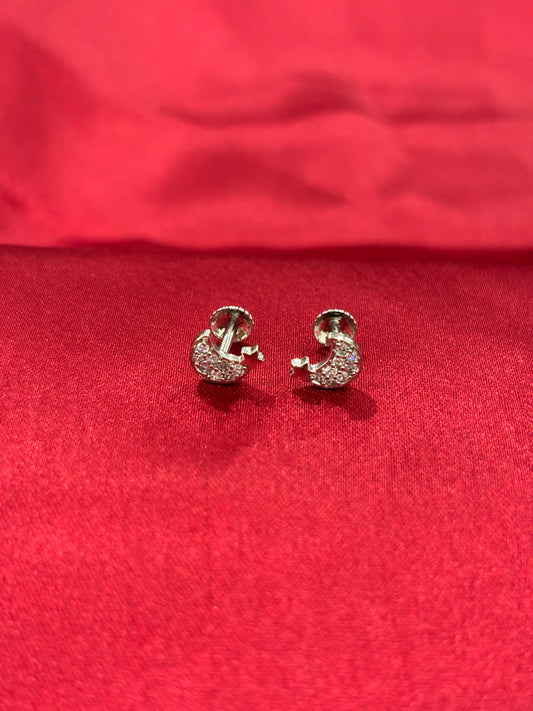 92.5 Silver small size earrings model 6