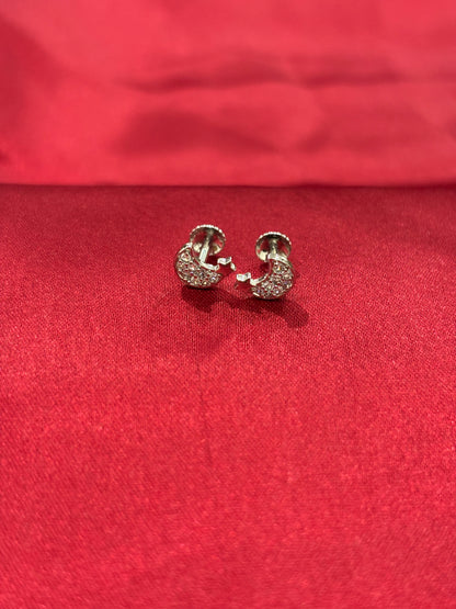 92.5 Silver small size earrings model 6