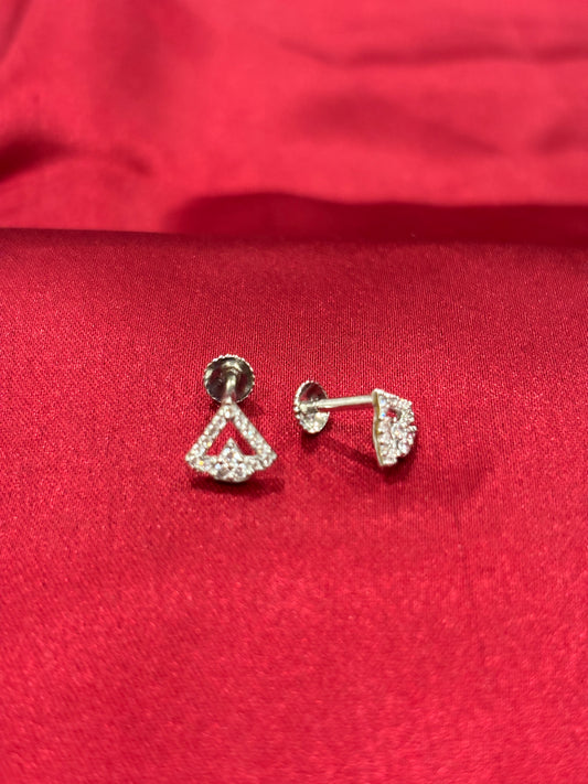 92.5 Silver small size earrings model 9