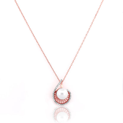 Pearl Drop Pendant with 92.5 Silver Pendant Chain