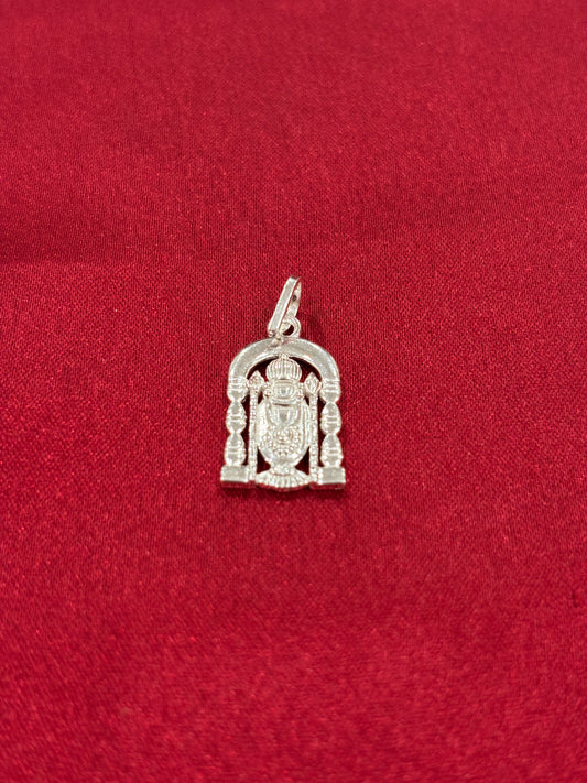 92.5 Silver Venkateshwara Swamy Balaji Model 2 Pendant