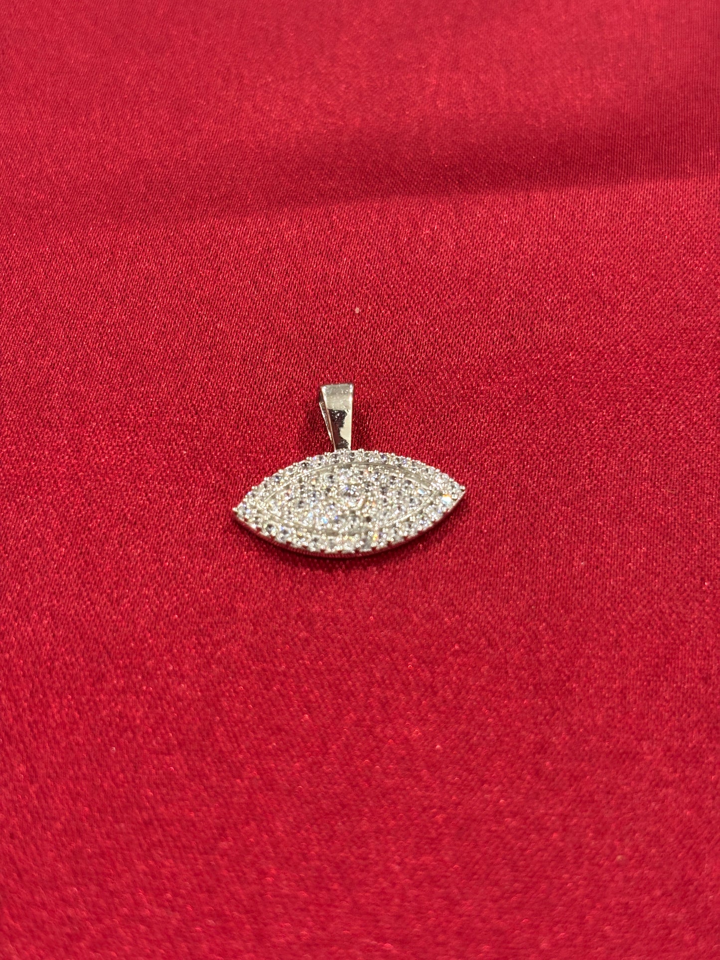 92.5 Silver Eye inspired Zircon Pendant