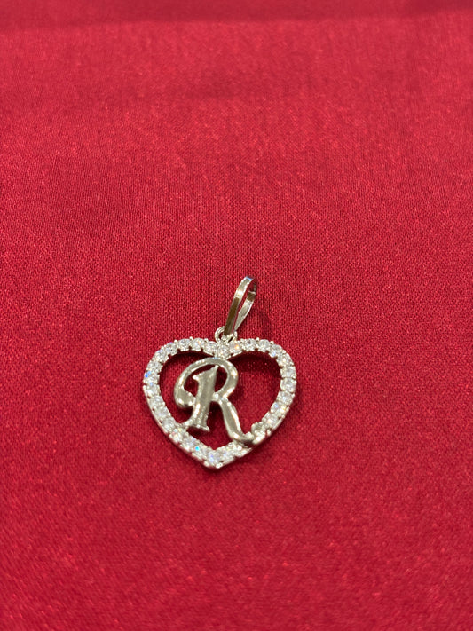 92.5 Silver Alphabet 'R' pendant
