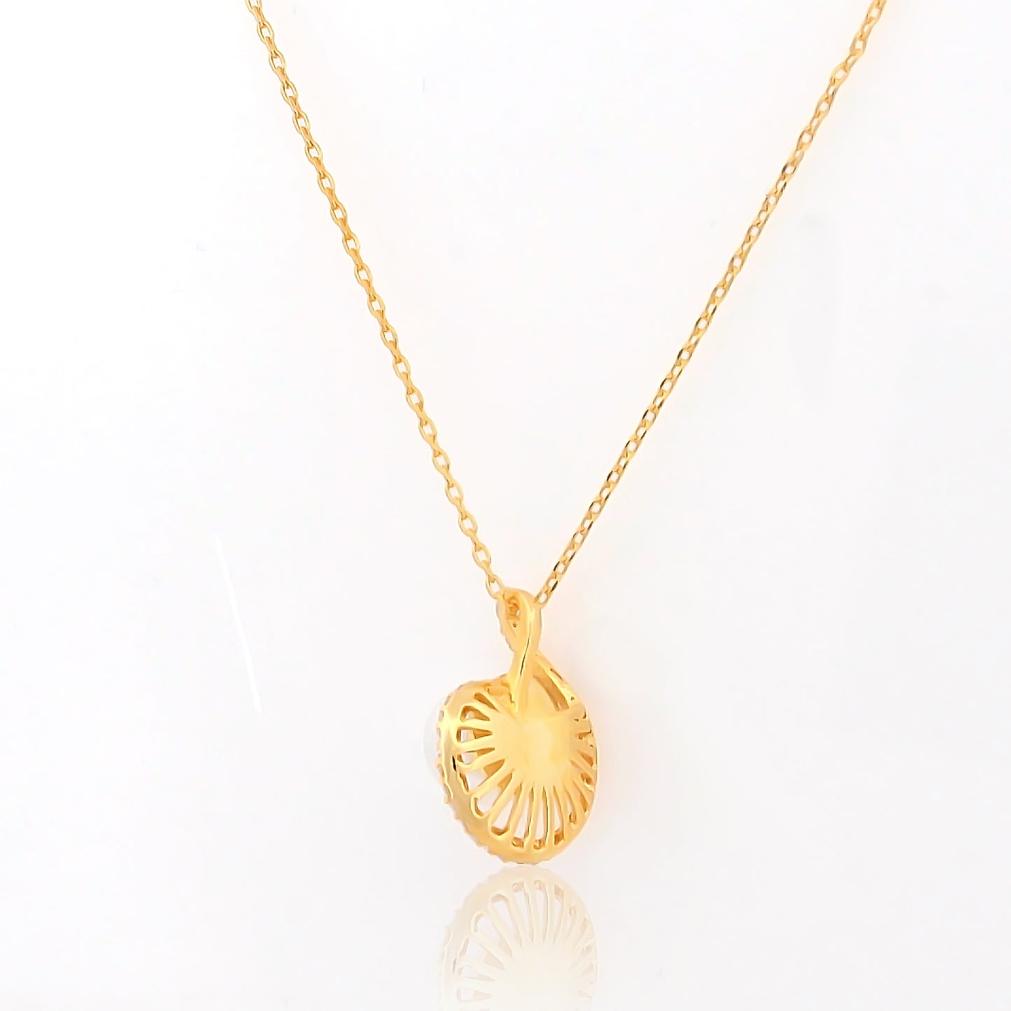 Pearl Drop Pendant with 92.5 Silver Pendant Chain