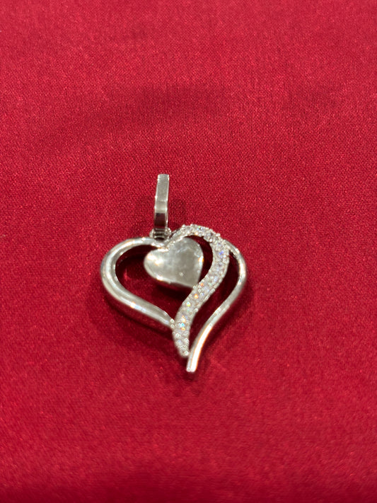 92.5 Silver Heart layer pendant