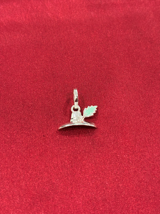 92.5 Silver Nettle Leaf Hat Pendant