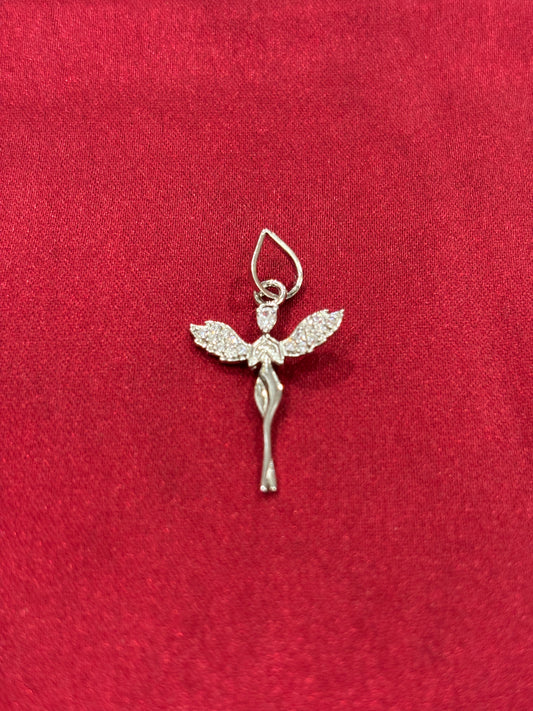 92.5 Silver Dancing Fairy Pendant