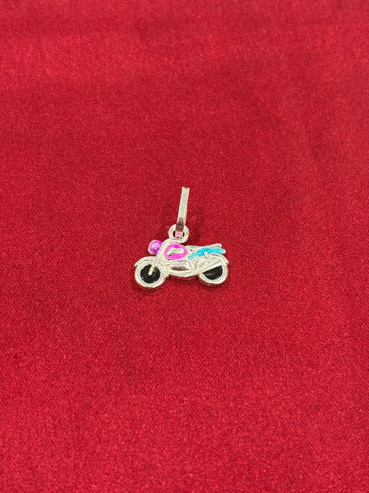 92.5 Silver Bike pendant