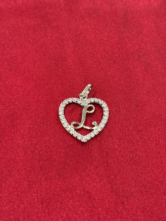 92.5 Silver Alphabet 'L' Pendant