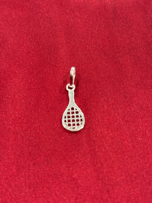 92.5 Silver Tennis Bat Pendant
