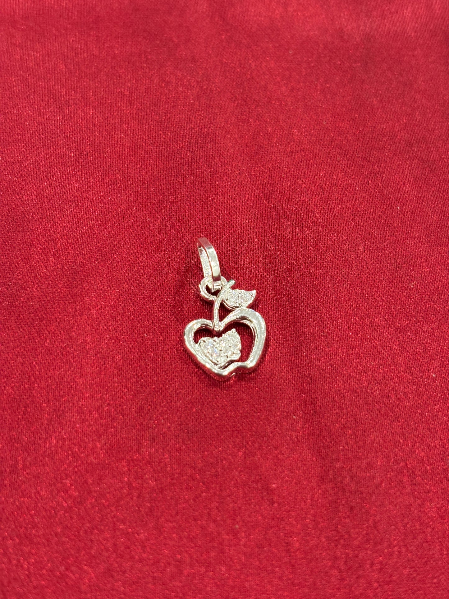 92.5 Silver Apple Pendant