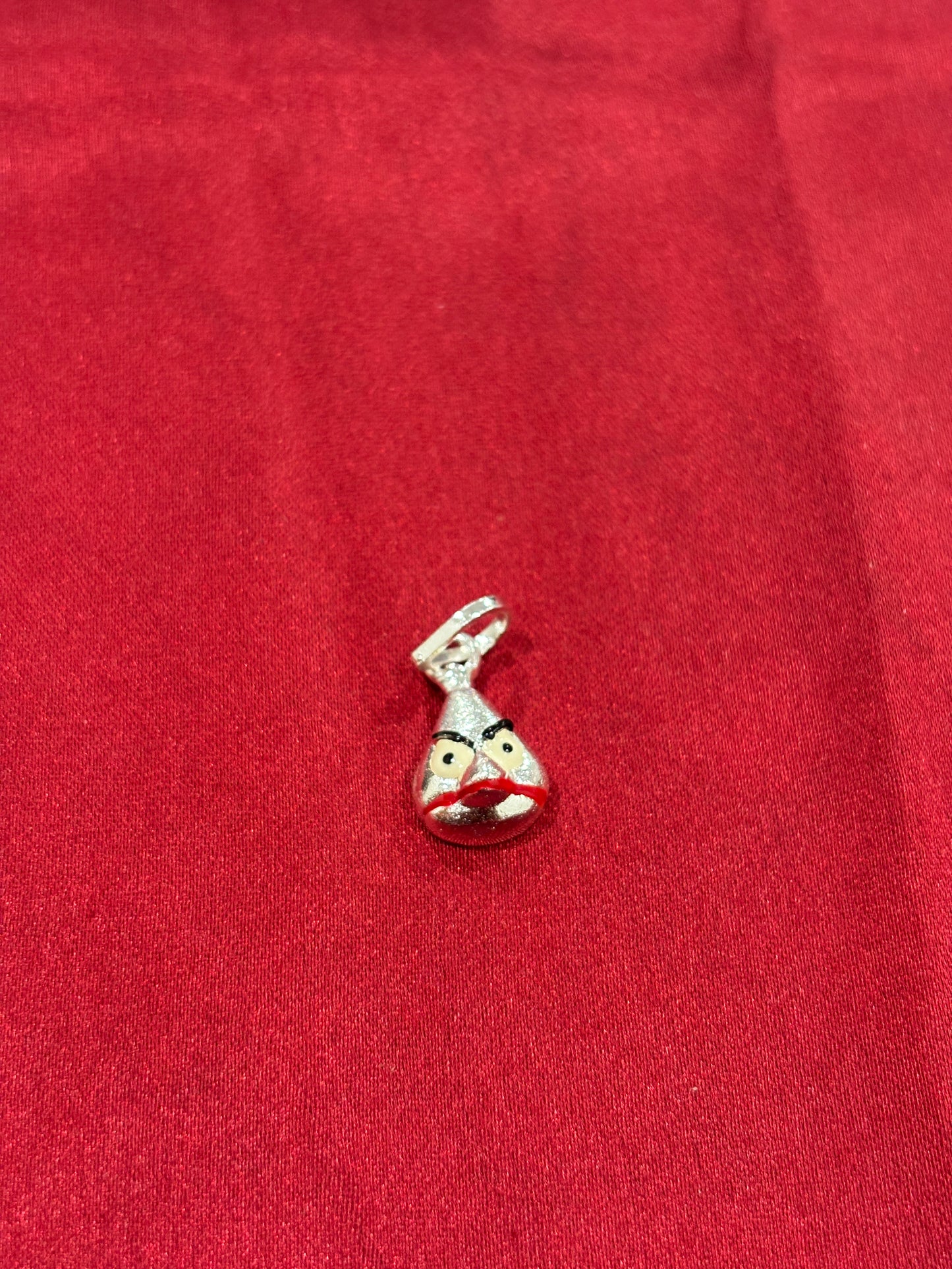 92.5 Silver Angry Bird Pendant