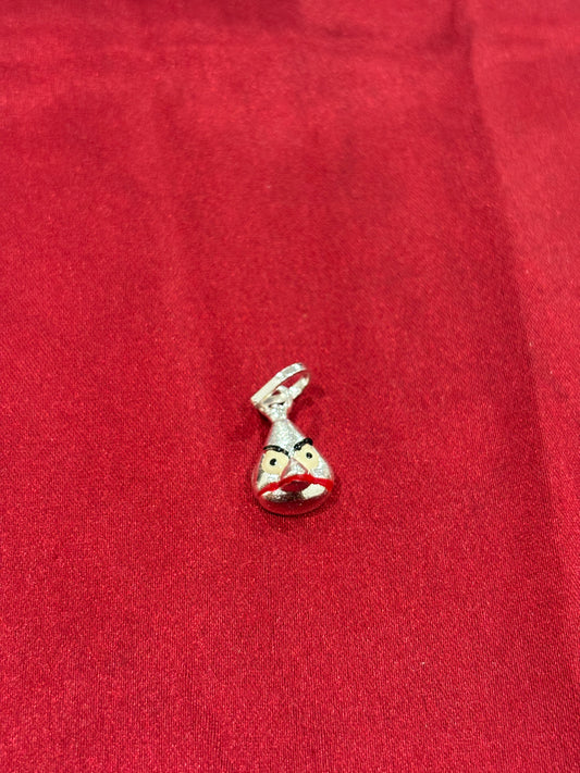 92.5 Silver Angry Bird Pendant