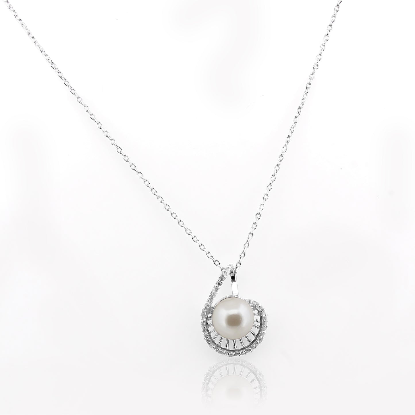 Pearl Drop Pendant with 92.5 Silver Pendant Chain