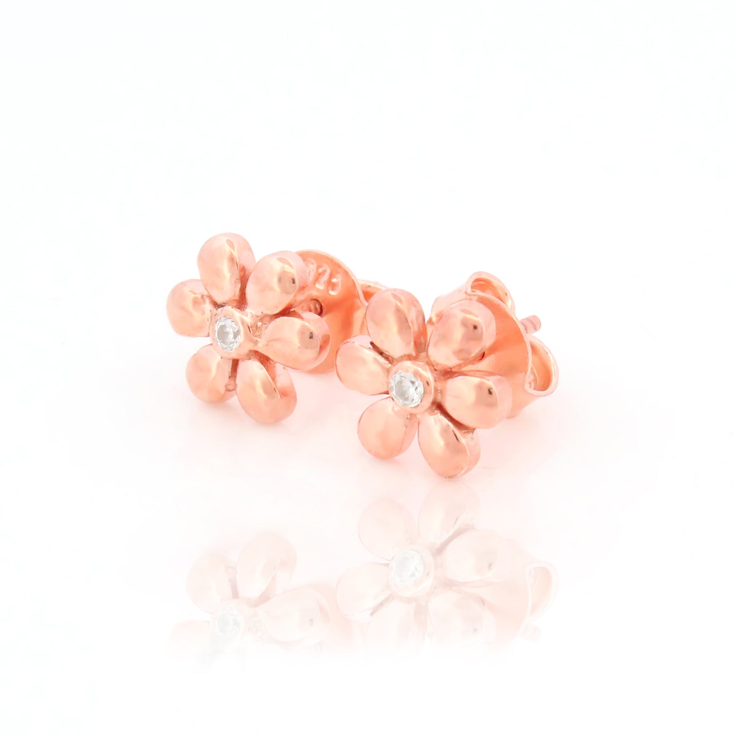 Matte Petal Flower Stud Earrings