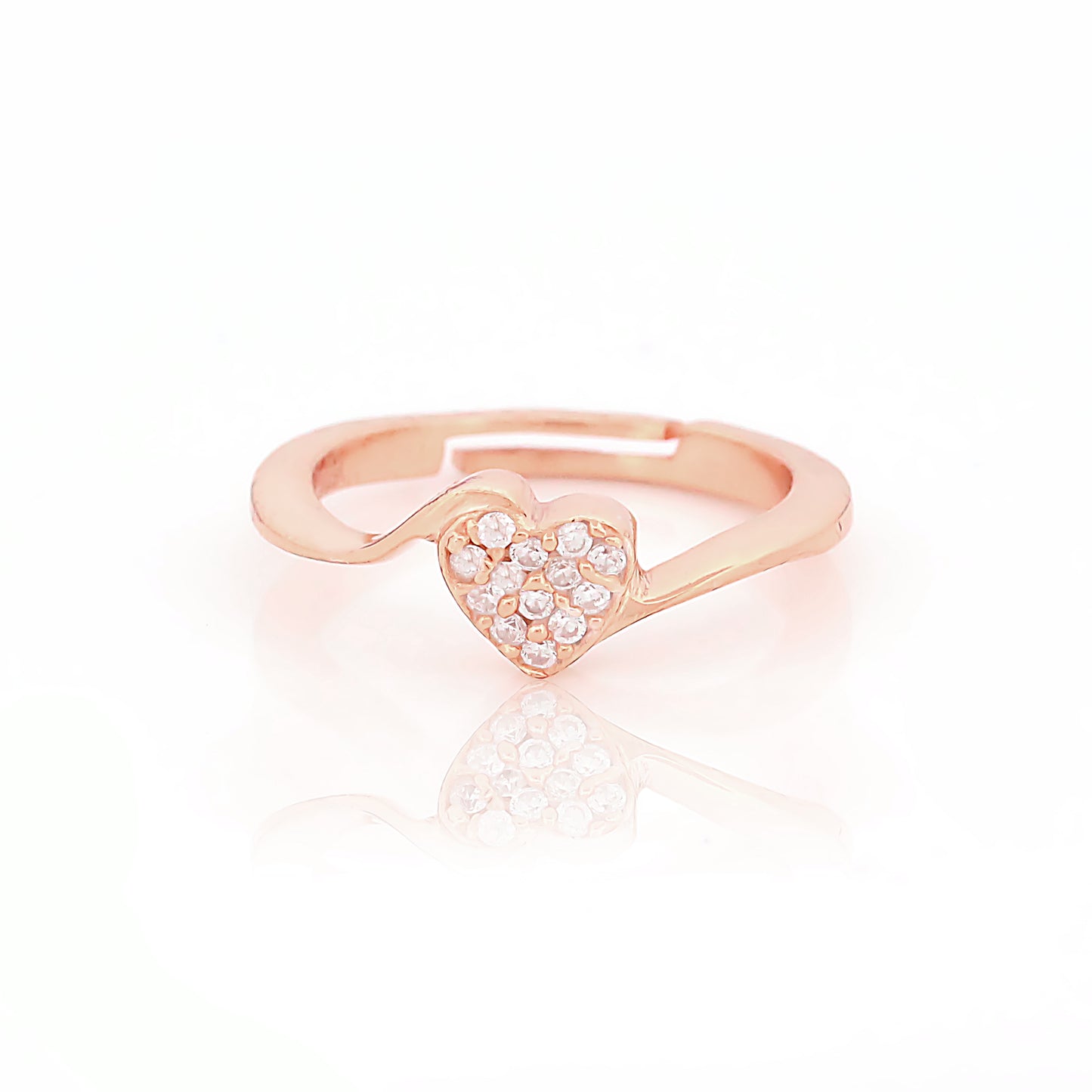 92.5 Silver Heart Shaped Promise Ring