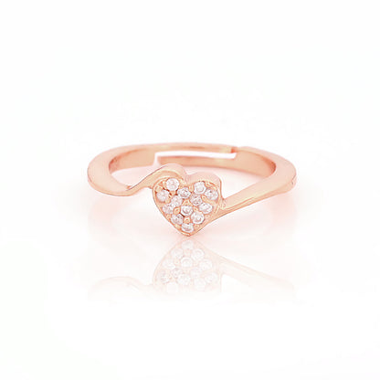 92.5 Silver Heart Shaped Promise Ring