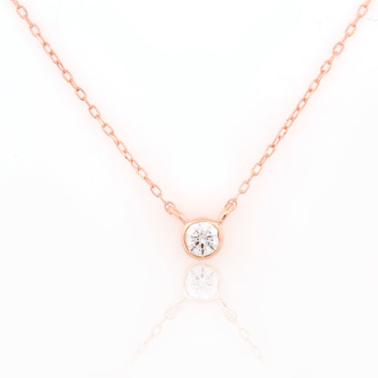 92.5 Silver Solitaire Bezel Pendant