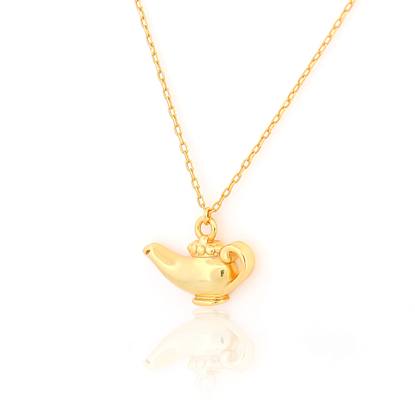 Antique Magic Lamp Charm Necklace