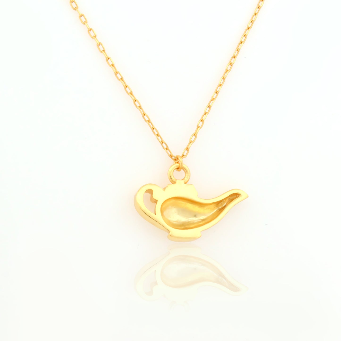 Antique Magic Lamp Charm Necklace