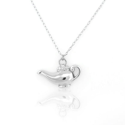 Antique Magic Lamp Charm Necklace