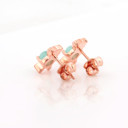 Teddy Bear Silver Earrings
