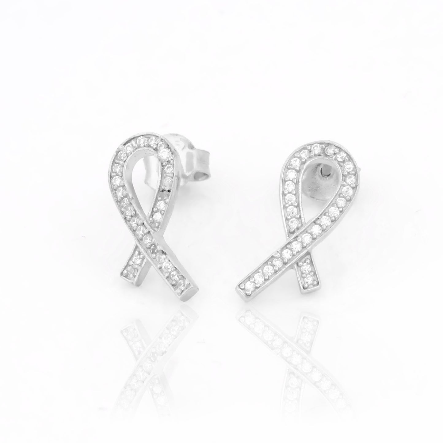 Twisted Ribbon Stud Earrings