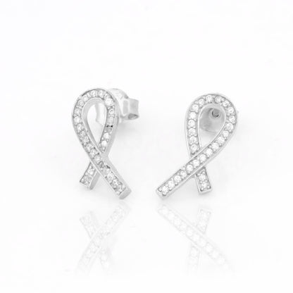 Twisted Ribbon Stud Earrings