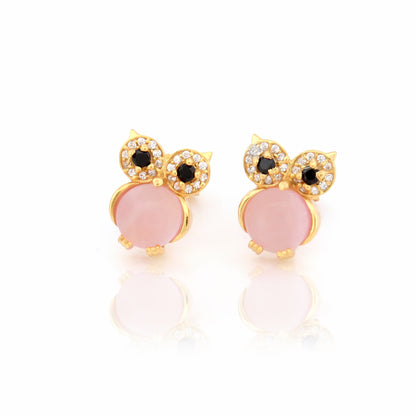 Classic Owl Stud Earrings in 92.5 Silver