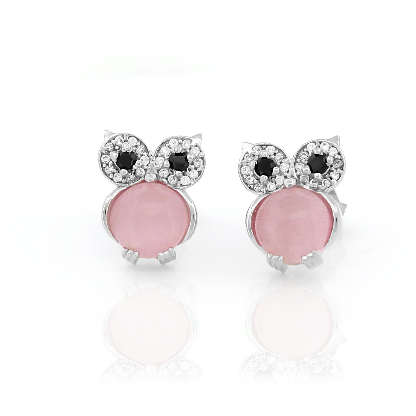 Classic Owl Stud Earrings in 92.5 Silver