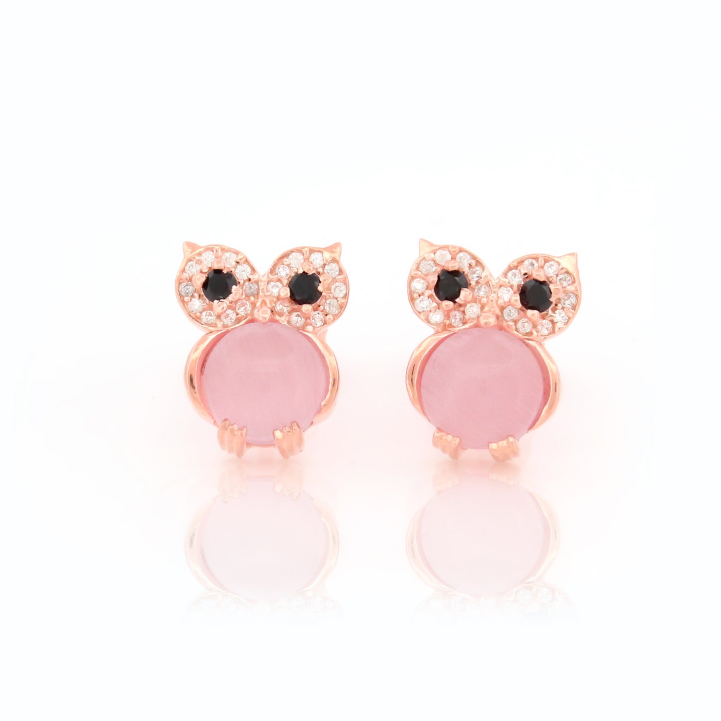 Classic Owl Stud Earrings in 92.5 Silver