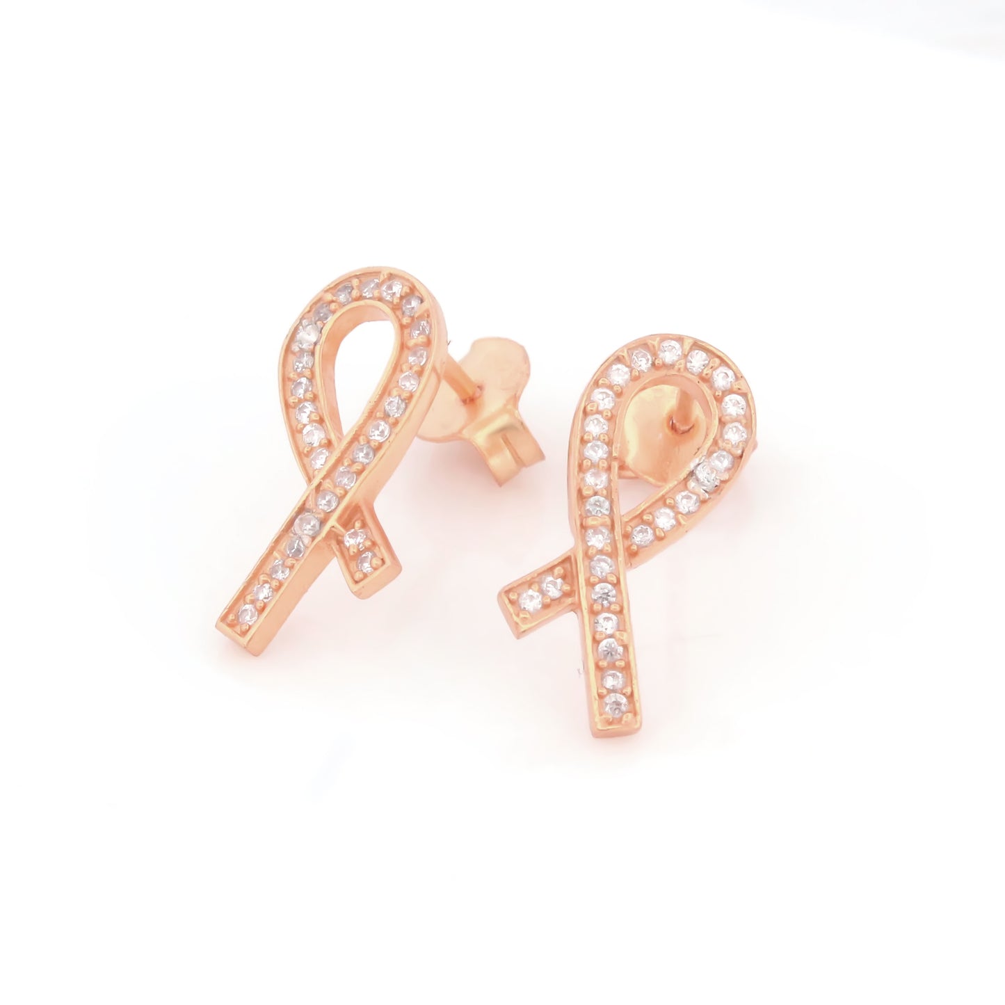Twisted Ribbon Stud Earrings
