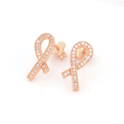 Twisted Ribbon Stud Earrings