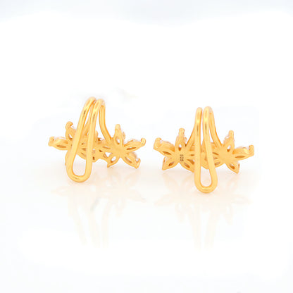 Double Daisy Bloom Earrings