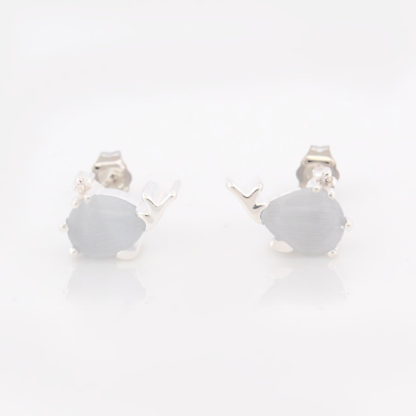 Whale Stud Earrings