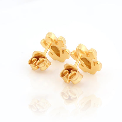 Frog Motif Stud Earrings