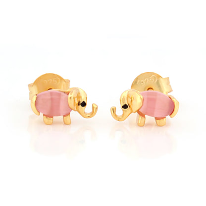 Elephant Studs in 92.5 Pure Silver