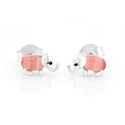 Elephant Studs in 92.5 Pure Silver