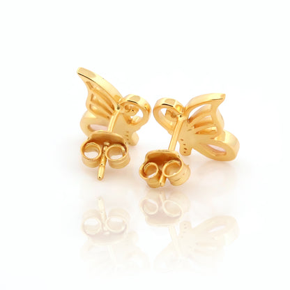 Elegant Butterfly Wing Earrings in Silver