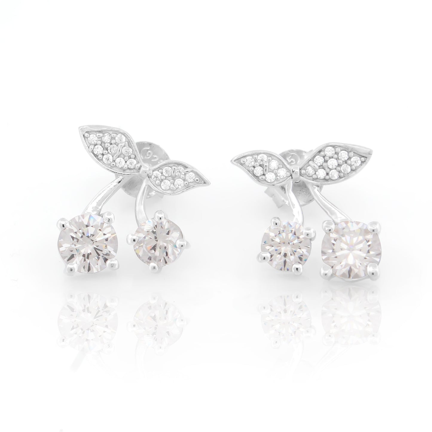 Crystal Cherry Drop Earrings